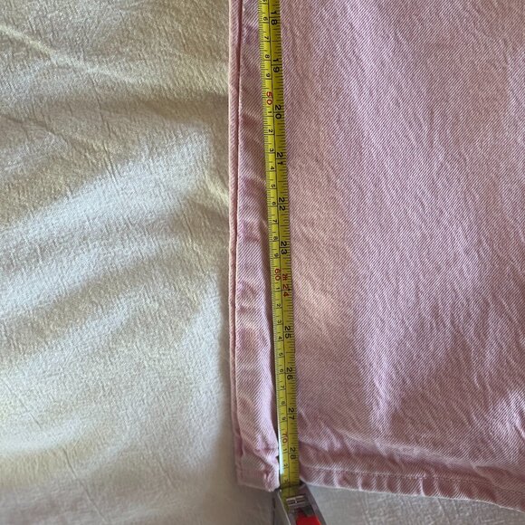 ZARA HIGH RISE STRAIGHT LEG JEANS FADED PINK 28 (US6) - Picture 8 of 9